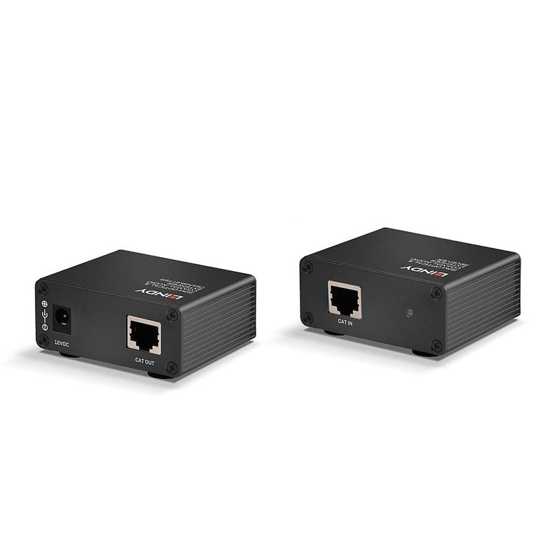 Lindy-70456-moltiplicatore-AV-Trasmettitore-e-ricevitore-AV-Nero--150m-Cat.6-TosLink-Optical-----Coaxial-Digital-Audio--