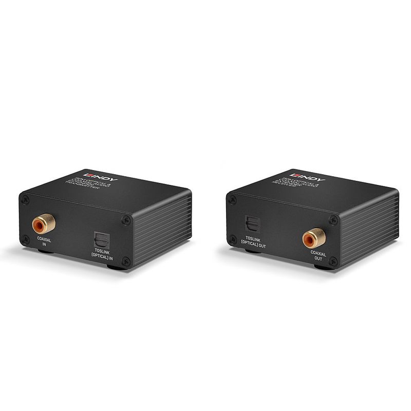 Lindy-70456-moltiplicatore-AV-Trasmettitore-e-ricevitore-AV-Nero--150m-Cat.6-TosLink-Optical-----Coaxial-Digital-Audio--