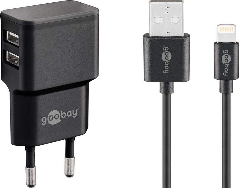 goobay-Strmforsyningsadattatore-12Watt-Europlug--strm-CEE-7-16-
