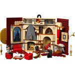 LEGO Harry Potter 76409 Stendardo della Casa Grifondoro da Parete, Sala Comune Castello di Hogwarts