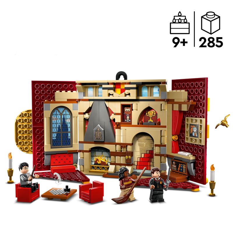 LEGO-Harry-Potter-76409-Stendardo-della-Casa-Grifondoro-da-Parete-Sala-Comune-Castello-di-Hogwarts-Giocattolo-da-Collezione