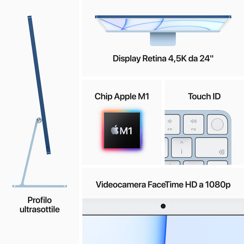 Apple-iMac-24--con-display-Retina-4.5K--Chip-M1-con-GPU-8-core-256GB-SSD----Rosa--2021-----APL-MGPM3T-A-IMAC-244.5K-M1-8-256-P