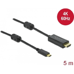 DeLOCK USB Type-C attivo a cavo per HDMI (DP Alt Mode) 4K 60 Hz da 5 m