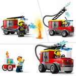 LEGO-60375-City-Fire-Caserma-Dei-Pompieri-E-Autopompa-Con-Camion-Giocattolo-Dei-Vigili-Del-Fuoco-Giochi-Per-Bambini-E-Bambine-Dai-4-Anni-Idee-Regalo-Multicolore