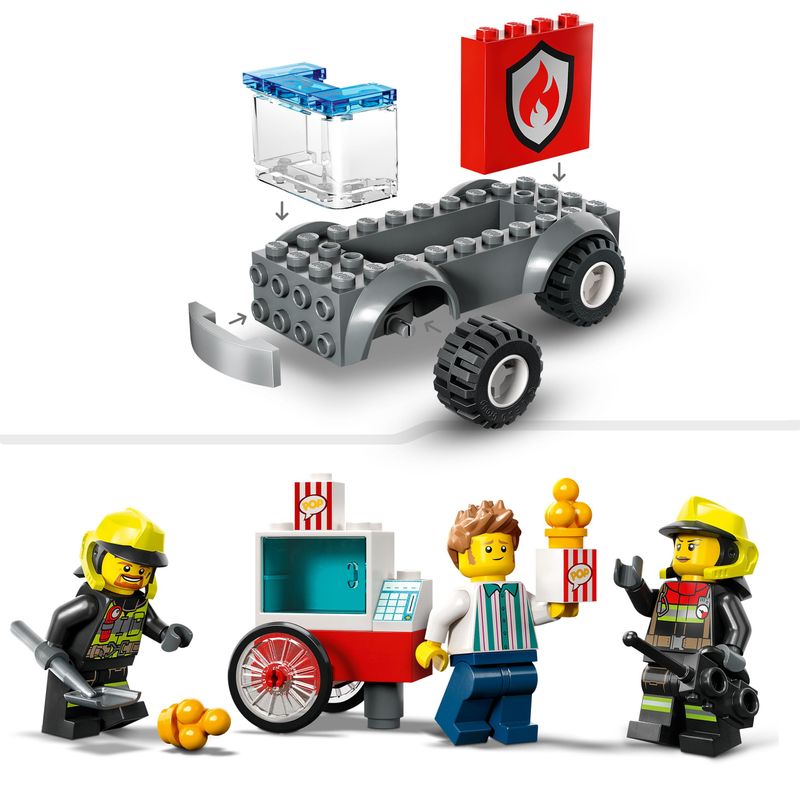 LEGO-60375-City-Fire-Caserma-Dei-Pompieri-E-Autopompa-Con-Camion-Giocattolo-Dei-Vigili-Del-Fuoco-Giochi-Per-Bambini-E-Bambine-Dai-4-Anni-Idee-Regalo-Multicolore