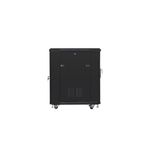 LC Spa RACK 19 15U 600X800 PORTA FORATA NERO FLAT PACK FF01-6815-23B