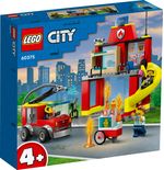 LEGO-60375-City-Fire-Caserma-Dei-Pompieri-E-Autopompa-Con-Camion-Giocattolo-Dei-Vigili-Del-Fuoco-Giochi-Per-Bambini-E-Bambine-Dai-4-Anni-Idee-Regalo-Multicolore