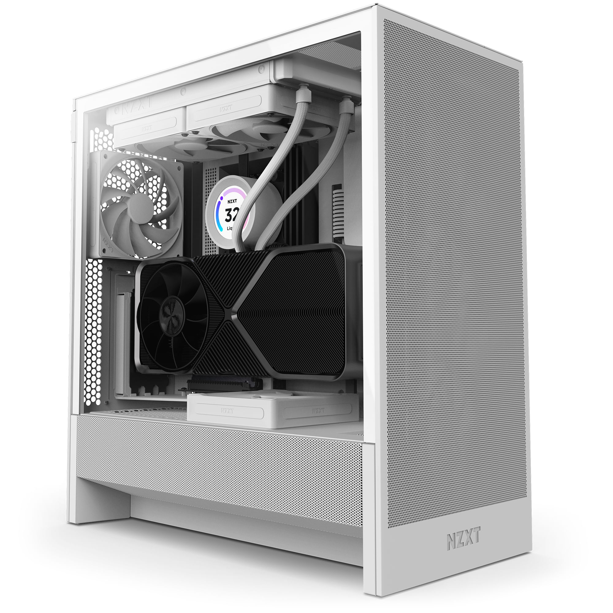 NZXT H5 Flow Midi Tower Bianco (NZXT H5 Flow 2024 Mid Tower Case WHT)