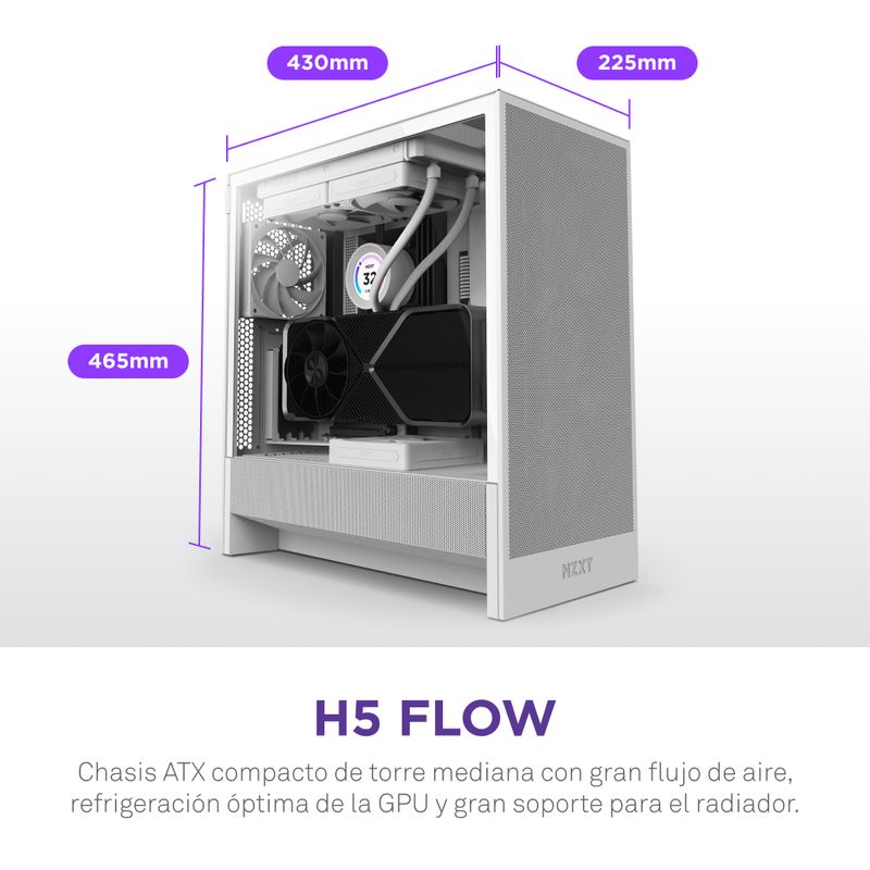 NZXT-H5-Flow-Midi-Tower-Bianco--NZXT-H5-Flow-2024-Mid-Tower-Case-WHT-