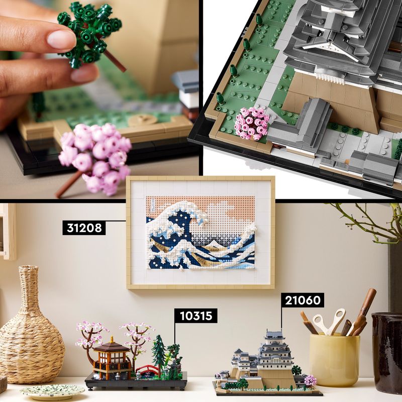 LEGO-Architecture-21060-Castello-di-Himeji-Kit-Modellismo-Adulti-Collezione-Monumenti-Albero-Ciliegio-in-Fiore-da-Costruire