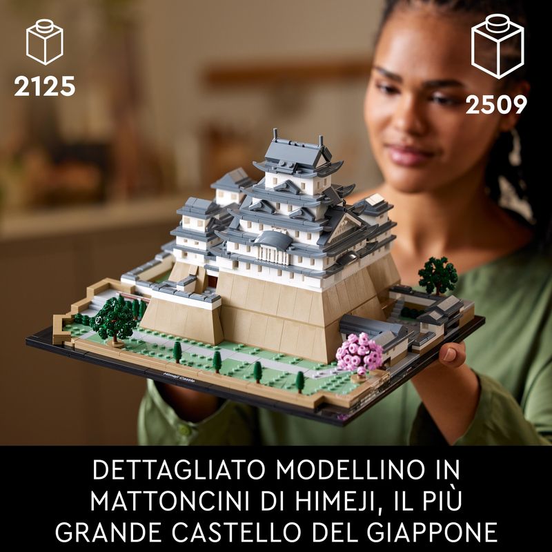 LEGO-Architecture-21060-Castello-di-Himeji-Kit-Modellismo-Adulti-Collezione-Monumenti-Albero-Ciliegio-in-Fiore-da-Costruire