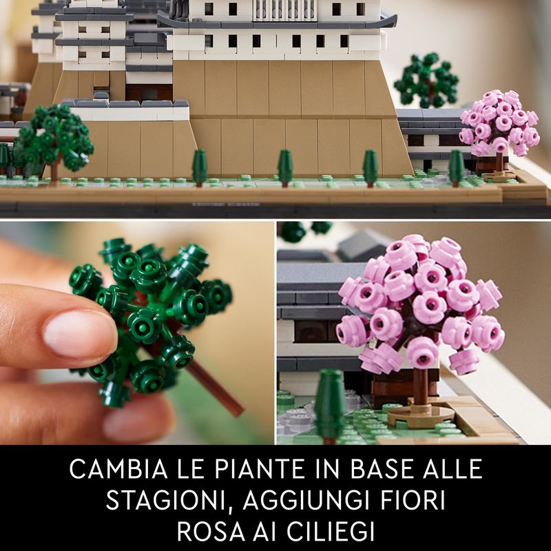 LEGO-Architecture-21060-Castello-di-Himeji-Kit-Modellismo-Adulti-Collezione-Monumenti-Albero-Ciliegio-in-Fiore-da-Costruire