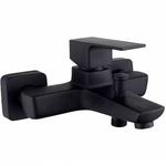 Serie elegant gruppo vasca monocomando nero opaco