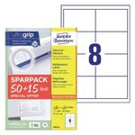 Avery-Zweckform 4782-65 Universal-Etiketten 97 x 67.7 mm Papier Weiß 65 Blatt Permanent haftend Tintenstrahldrucker, Las
