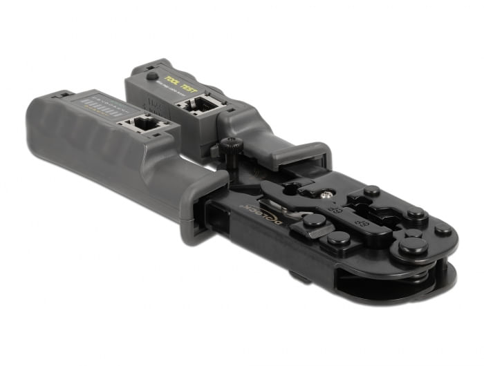 Metallzange-mit-Kunststoffgriffen-und-Arretierung--Integrierte-Zange-und-Abisolierer--Zum-Crimpen-geeignete-Konnektoren-