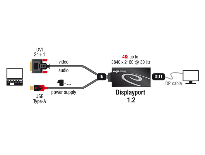 Anschlsse-1-x-DVI-241-Stecker-mit-Schrauben-1-x-USB-Typ-A-Stecker--Stromversorgung--1-x-DisplayPort-20-Pin-Buchse--Chips