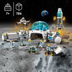 LEGO City 60350 Base di Ricerca Lunare, Centro Spaziale Giocattolo NASA con Veicolo Rover e 6 Minifigure di Astronauti