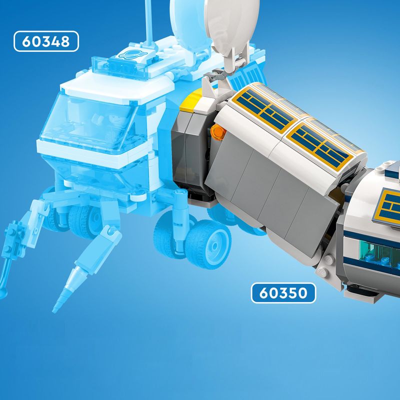 LEGO-City-60350-Base-di-Ricerca-Lunare-Centro-Spaziale-Giocattolo-NASA-con-Veicolo-Rover-e-6-Minifigure-di-Astronauti