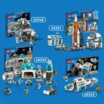 LEGO-City-60350-Base-di-Ricerca-Lunare-Centro-Spaziale-Giocattolo-NASA-con-Veicolo-Rover-e-6-Minifigure-di-Astronauti