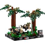 LEGO Star Wars 75353 Diorama Inseguimento con lo Speeder su Endor con Luke Skywalker e Principessa Leia