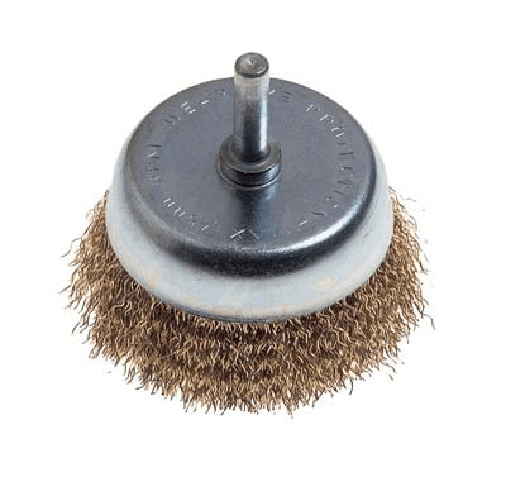 POGGI                               SPAZZOLA ACCIAIO A TAZZA + GAMBO PG 480.00 MM 50 G.MM 6X25