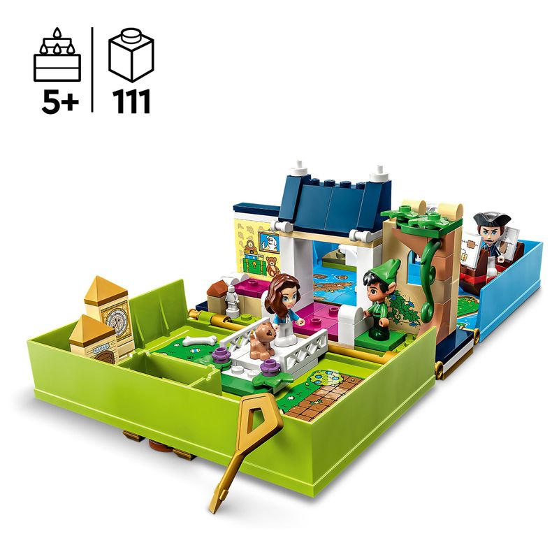 LEGO-Disney-Classic-43220-L-Avventura-nel-Libro-delle-Fiabe-di-Peter-Pan-e-Wendy-Set-Giochi-da-Viaggio-per-Bambini-5--Anni