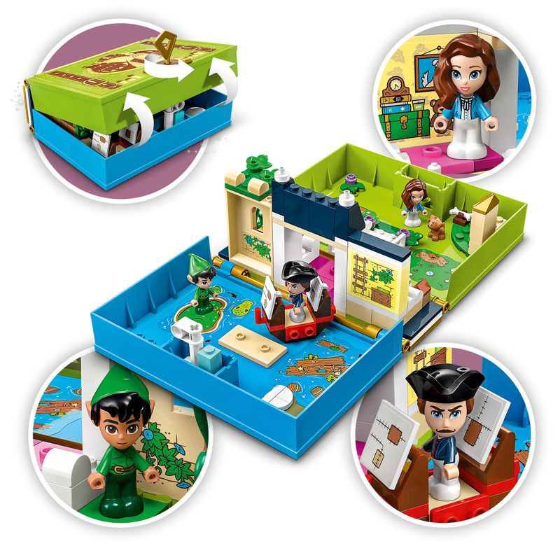 LEGO-Disney-Classic-43220-L-Avventura-nel-Libro-delle-Fiabe-di-Peter-Pan-e-Wendy-Set-Giochi-da-Viaggio-per-Bambini-5--Anni