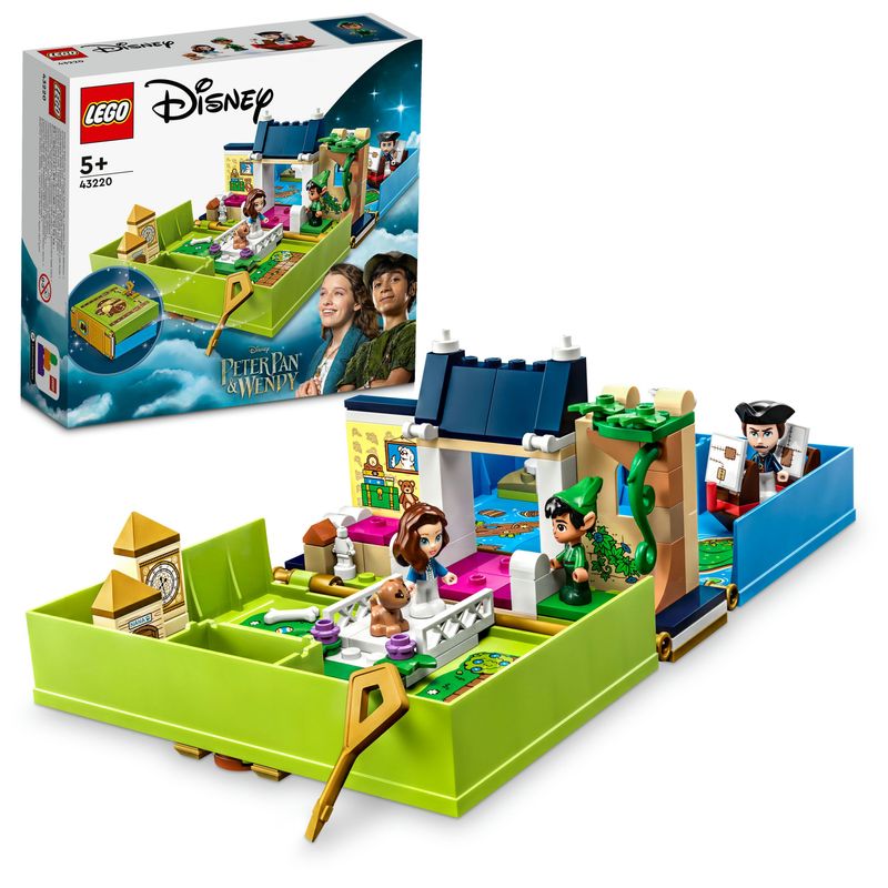 LEGO-Disney-Classic-43220-L-Avventura-nel-Libro-delle-Fiabe-di-Peter-Pan-e-Wendy-Set-Giochi-da-Viaggio-per-Bambini-5--Anni