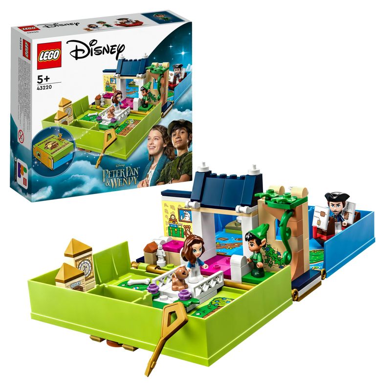 LEGO-Disney-Classic-43220-L-Avventura-nel-Libro-delle-Fiabe-di-Peter-Pan-e-Wendy-Set-Giochi-da-Viaggio-per-Bambini-5--Anni