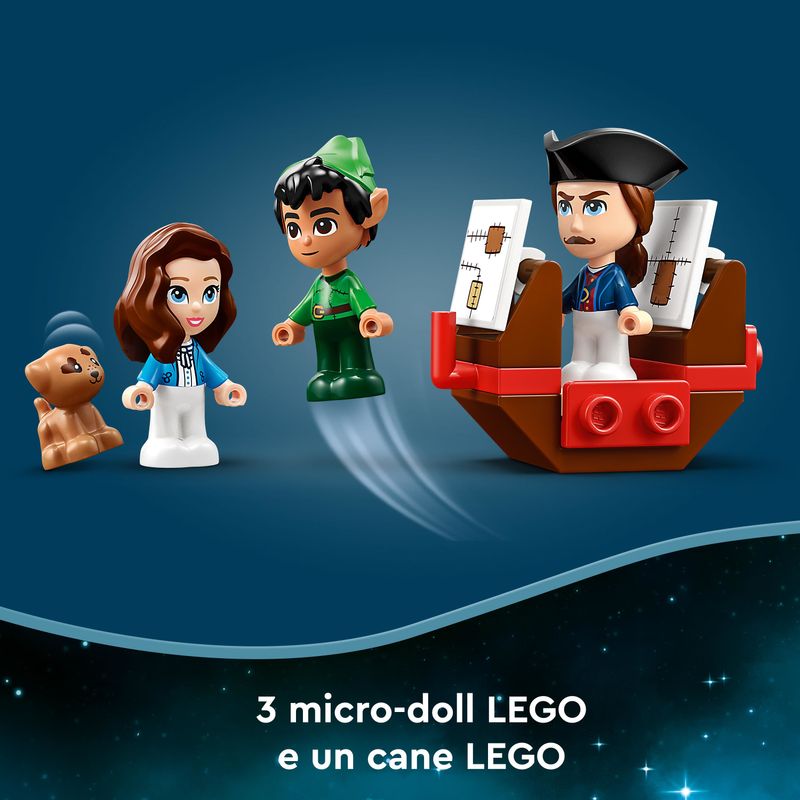 LEGO-Disney-Classic-43220-L-Avventura-nel-Libro-delle-Fiabe-di-Peter-Pan-e-Wendy-Set-Giochi-da-Viaggio-per-Bambini-5--Anni