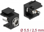 Delock-Modulo-Keystone---Ingresso-modulare---Presa-di-alimentazione-CC-55-mm--ID-25-mm----Nero--86850-