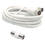 1PZ x PROLUNGA PER COLLEGAMENTI TV mt. 3 - colore biancomt. 3 - colore bianco