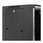 Aiten-Data-AI8142-Armadio-rack-da-pavimento-19---Da-22U-a-42U---4-ventole-da-120-mm---Porta-in-vetro---Blocco-di-sicurezza---Peso-massimo-fino-a-800-kg---Colore-nero