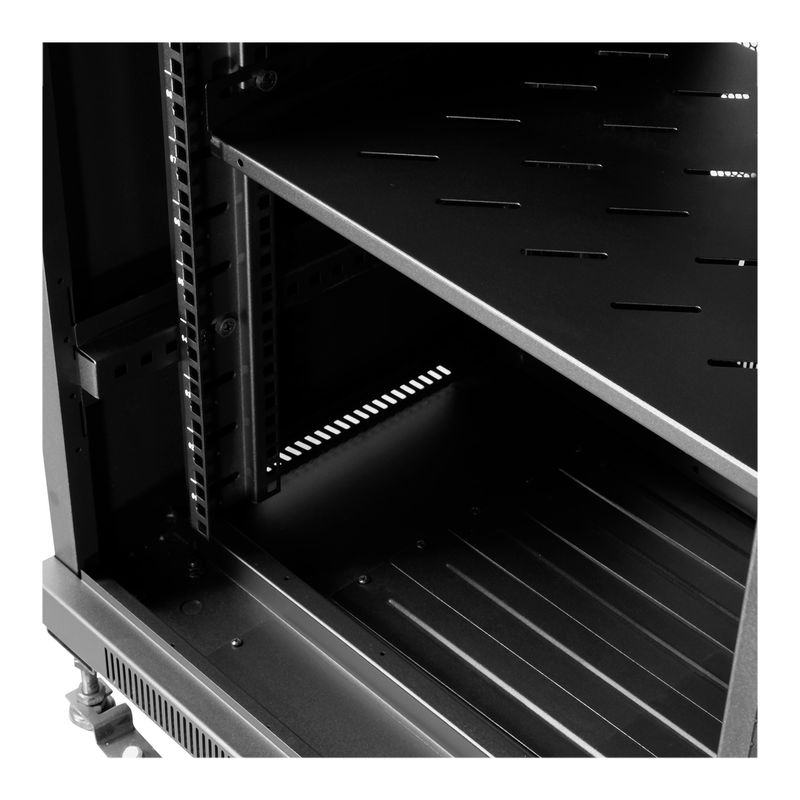 Aiten-Data-AI8142-Armadio-rack-da-pavimento-19---Da-22U-a-42U---4-ventole-da-120-mm---Porta-in-vetro---Blocco-di-sicurezza---Peso-massimo-fino-a-800-kg---Colore-nero