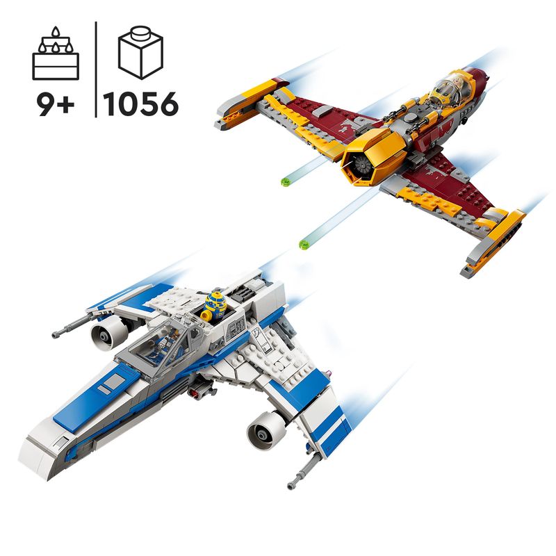 LEGO-Star-Wars-75364-E-Wing-della-Nuova-Repubblica-vs.-Starfighter-di-Shin-Hati-Regalo-Serie-Ahsoka-con-2-Veicoli-Giocattolo