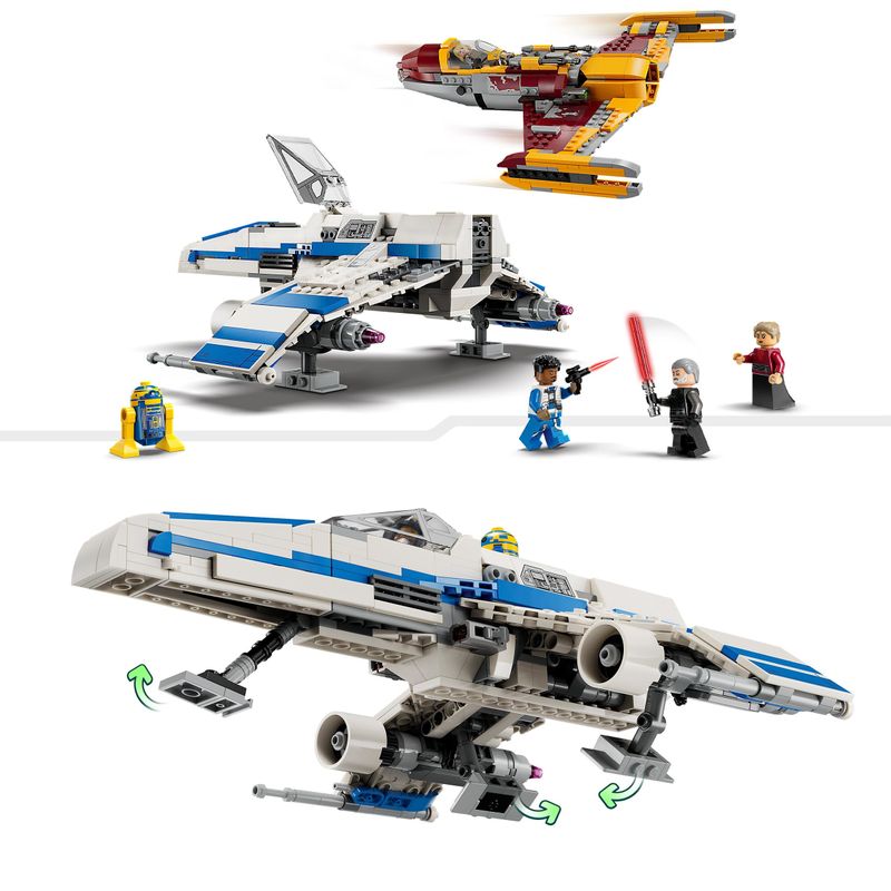 LEGO-Star-Wars-75364-E-Wing-della-Nuova-Repubblica-vs.-Starfighter-di-Shin-Hati-Regalo-Serie-Ahsoka-con-2-Veicoli-Giocattolo