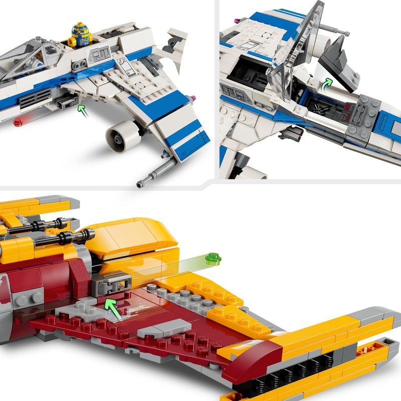 LEGO-Star-Wars-75364-E-Wing-della-Nuova-Repubblica-vs.-Starfighter-di-Shin-Hati-Regalo-Serie-Ahsoka-con-2-Veicoli-Giocattolo