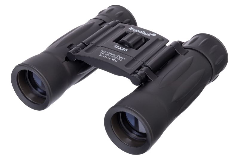 Levenhuk-Atom-12x25-binocolo-A-tetto-Nero