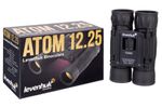 Levenhuk-Atom-12x25-binocolo-A-tetto-Nero