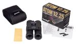 Levenhuk-Atom-12x25-binocolo-A-tetto-Nero