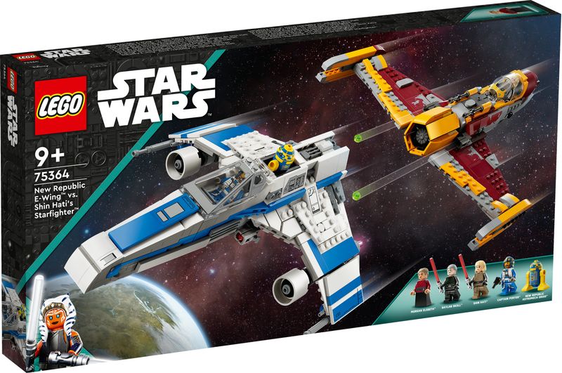 LEGO-Star-Wars-75364-E-Wing-della-Nuova-Repubblica-vs.-Starfighter-di-Shin-Hati-Regalo-Serie-Ahsoka-con-2-Veicoli-Giocattolo