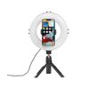 Hama-SpotLight-Smart-80-II-LED-Ring-Light-8-Ring-w--96-LEDs-Warm-White-to-Daylight-Bright-Dimmable-Remote-Control-Tripod