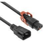 ACT AK5153 cavo di alimentazione Nero 05 m Accoppiatore C13 Accoppiatore C14