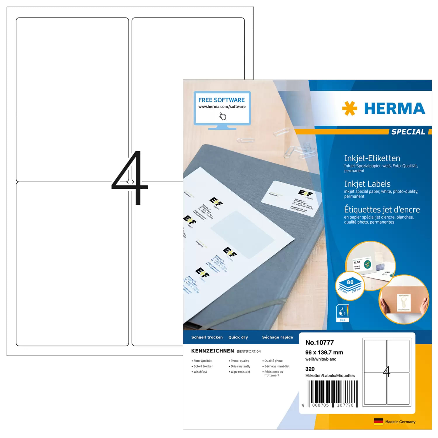 HERMA 10777 etichetta per stampante
