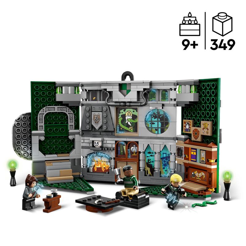 LEGO-Harry-Potter-76410-Stendardo-della-Casa-Serpeverde-da-Parete-Sala-Comune-Castello-di-Hogwarts-Giocattolo-da-Collezione