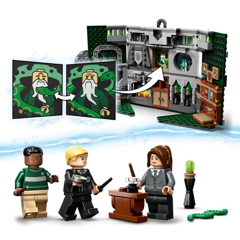 LEGO-Harry-Potter-76410-Stendardo-della-Casa-Serpeverde-da-Parete-Sala-Comune-Castello-di-Hogwarts-Giocattolo-da-Collezione