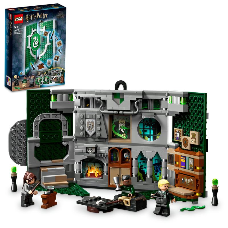 LEGO-Harry-Potter-76410-Stendardo-della-Casa-Serpeverde-da-Parete-Sala-Comune-Castello-di-Hogwarts-Giocattolo-da-Collezione