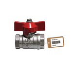 VALVOLA A SFERA FF CON FARFALLA F-BRICO 1/2"  DN 15  PN 64