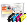Peach-PI300-970-cartuccia-d-inchiostro-4-pz-Compatibile-Resa-standard-Nero-Ciano-Magenta-Giallo