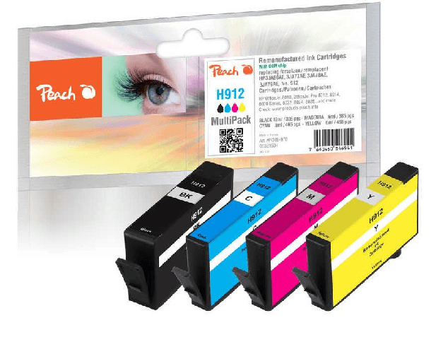 Peach-PI300-970-cartuccia-d-inchiostro-4-pz-Compatibile-Resa-standard-Nero-Ciano-Magenta-Giallo